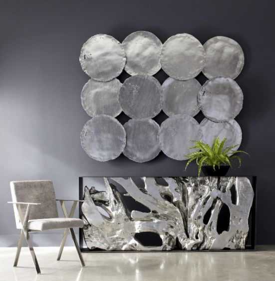 Silver Leaf - Resin Wall Tiles