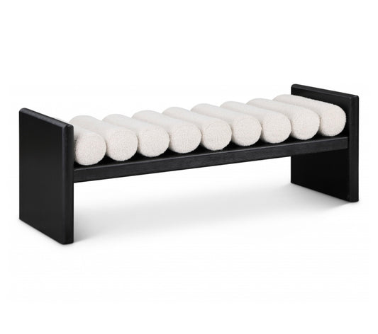 Talis Boucle Fabric Bench