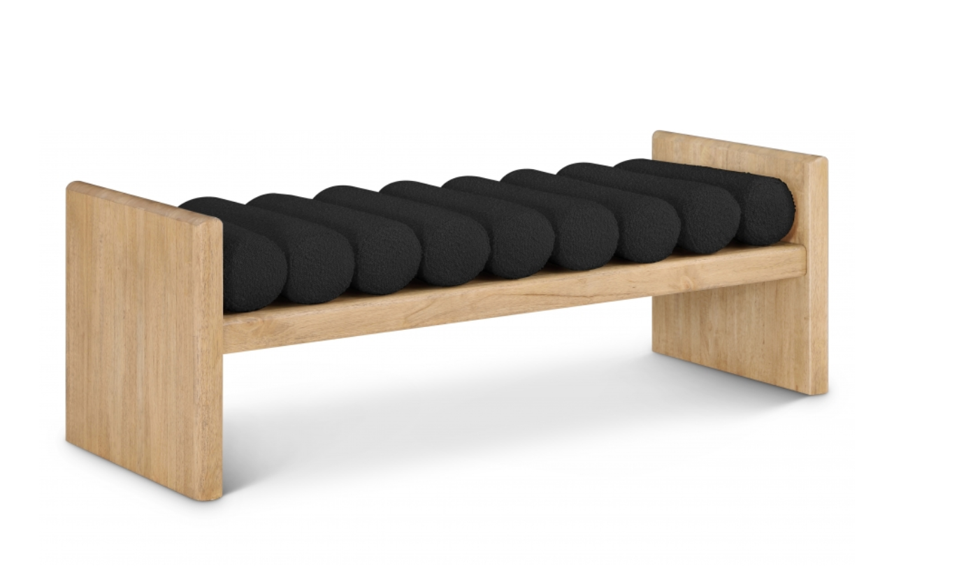 Talis Boucle Fabric Bench