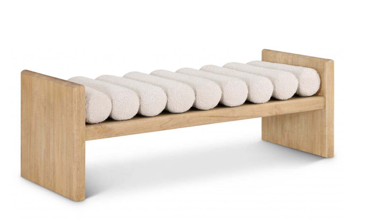 Talis Boucle Fabric Bench