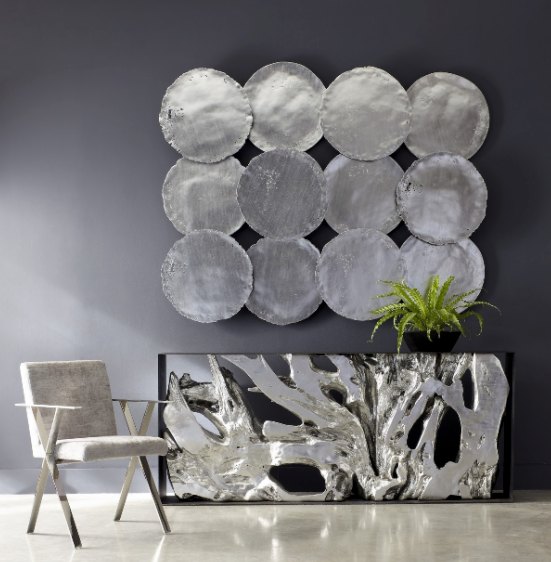 Silver Leaf -  Resin Wall Tiles