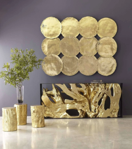 Gold Leaf -  Resin Wall Tiles