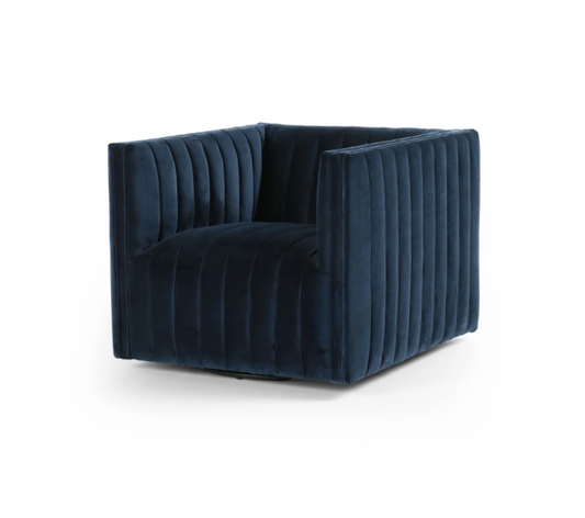 Swivel Club Chair - Sapphaire/Navy