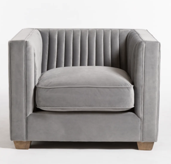 Ashton Powder Grey Club Chair